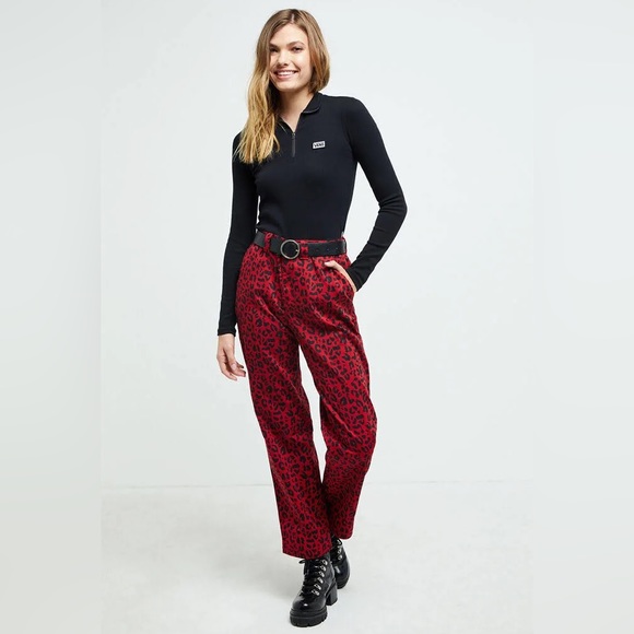 VANS Authentic Chino Pant in Chili Pepper Leopard - Picture 3 of 10